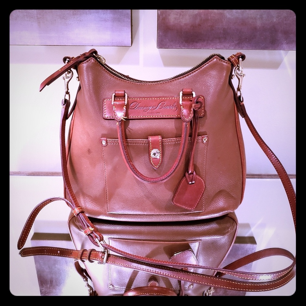 Dooney & Bourke Brown Satchel/Crossbody Bag